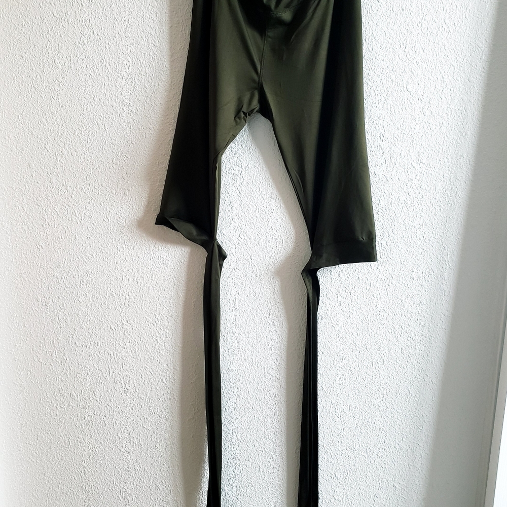 Yoga Fitness Cropped Leggins Wrap Ribbons - Picture 6 of 9